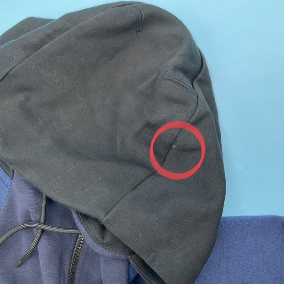 Nike Tech Fleece Men’s Half Zip Hoodie Navy Blue Kangaroo Pockets 884892-451 M - Picture 8 of 12